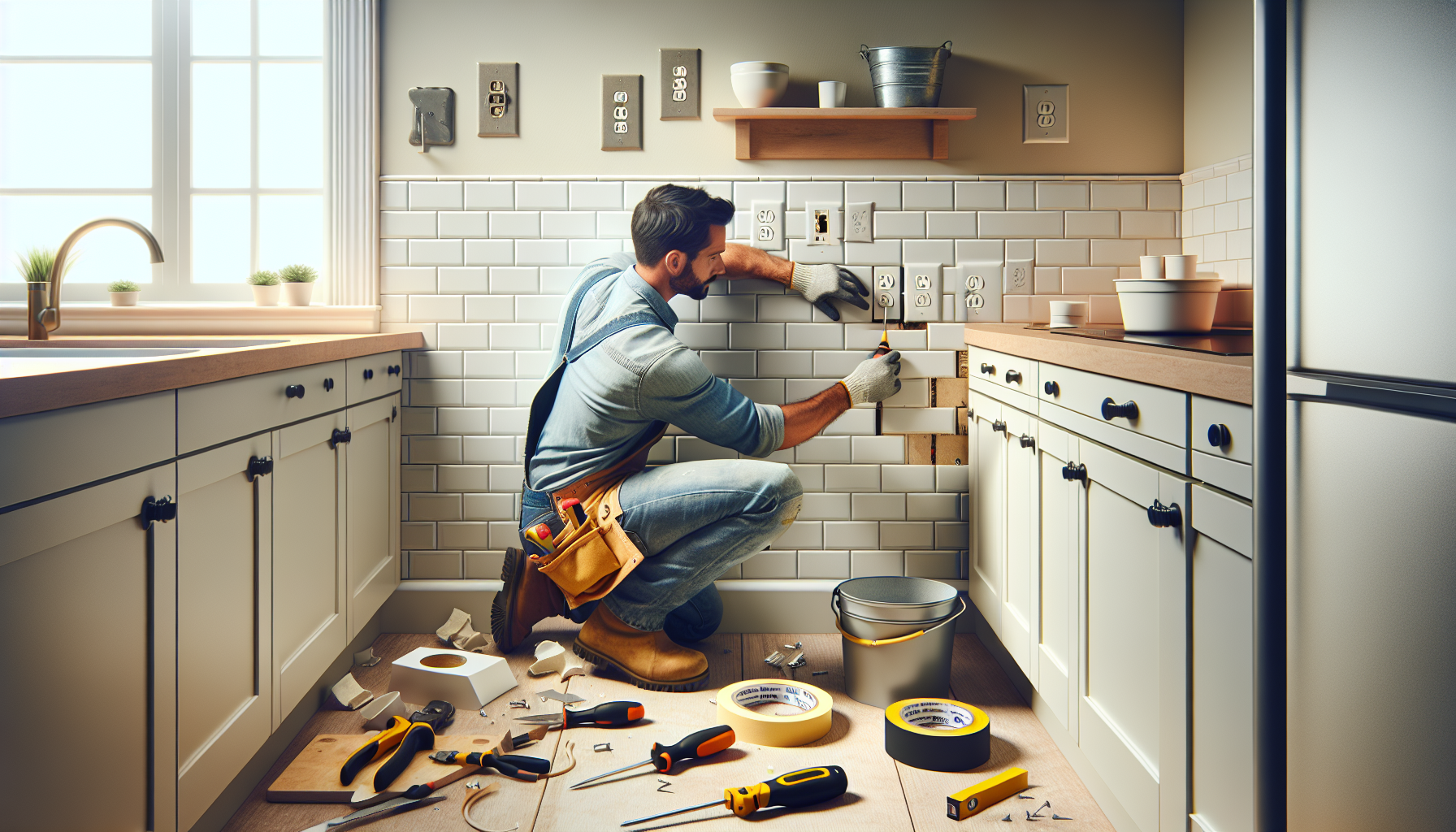 Kitchen backsplash installation repair guide