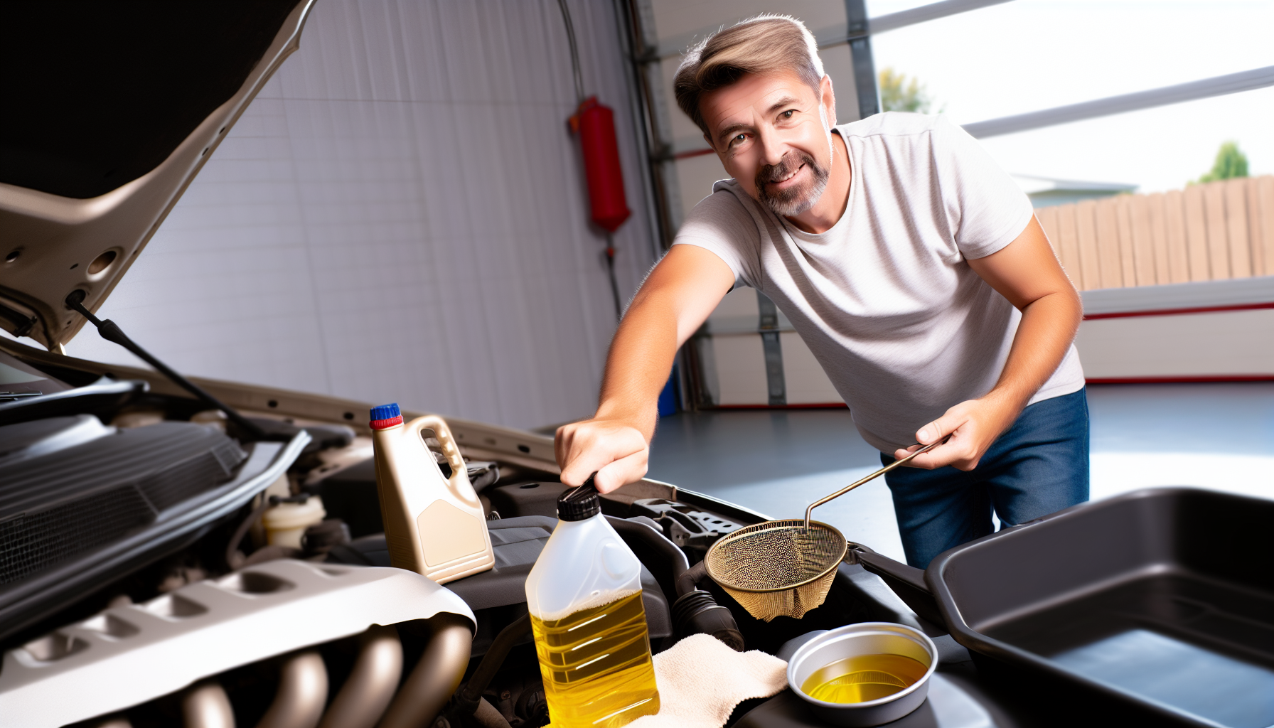 Engine oil change and maintenance repair guide