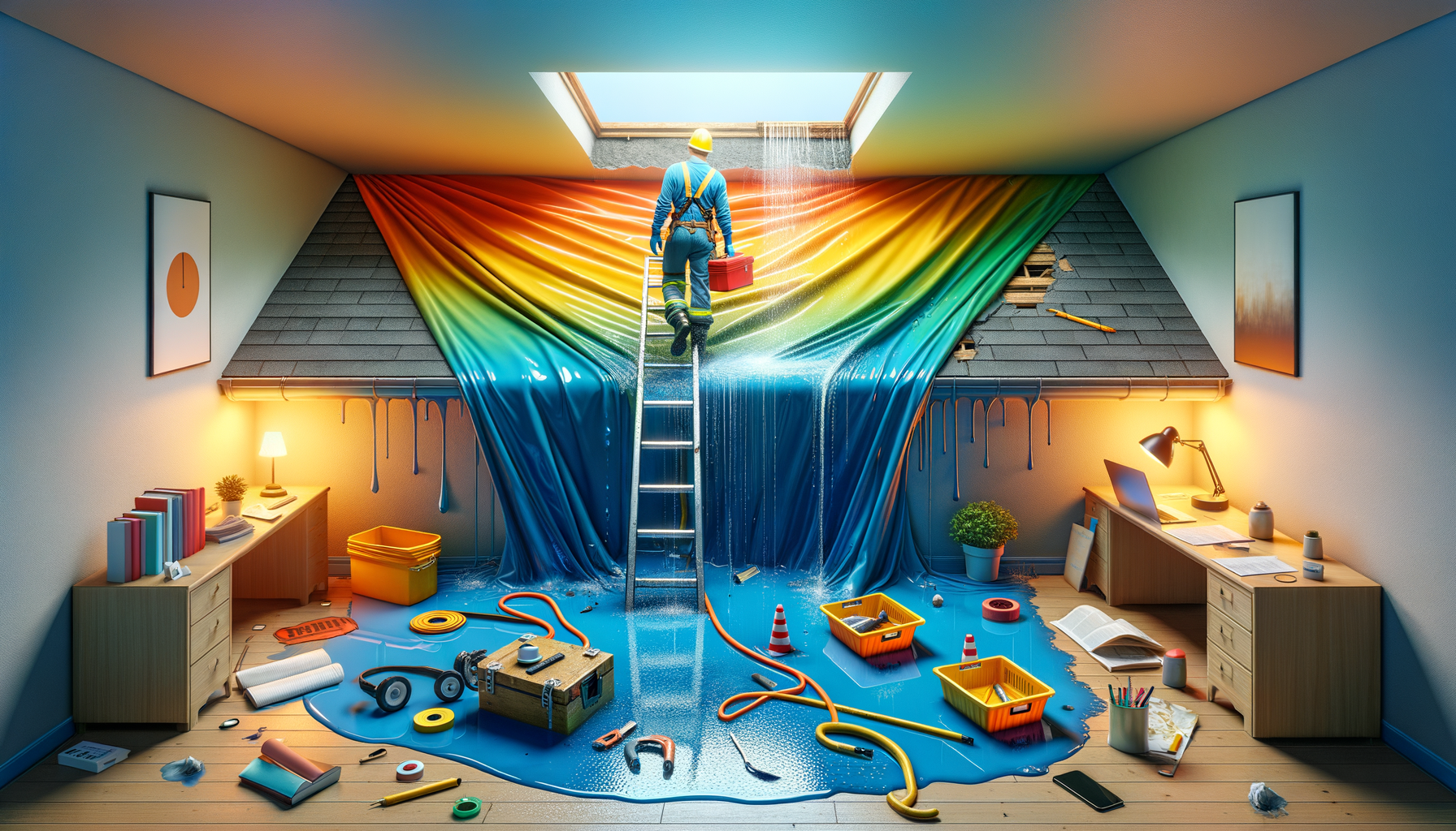 Roof leak emergency repair repair guide