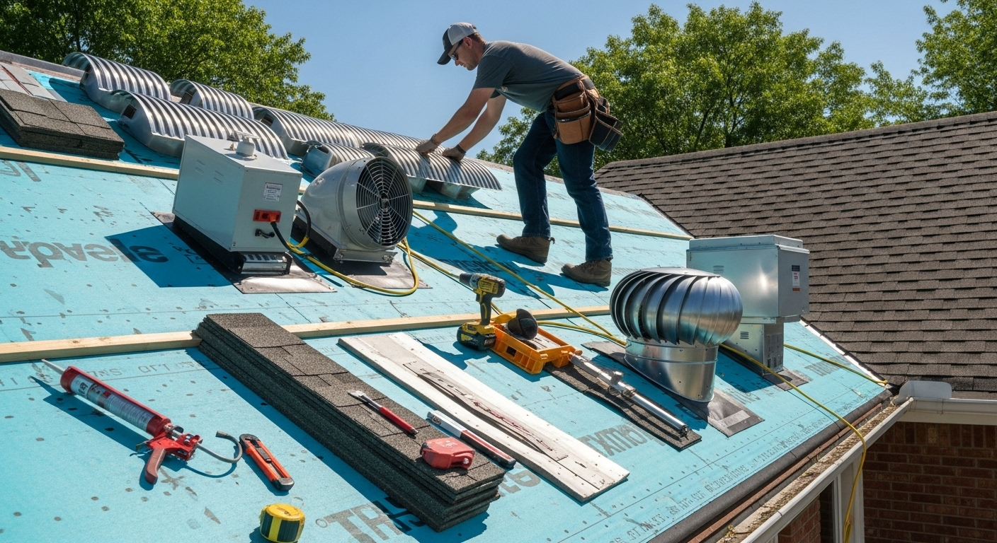 Roof ventilation installation and repair repair guide