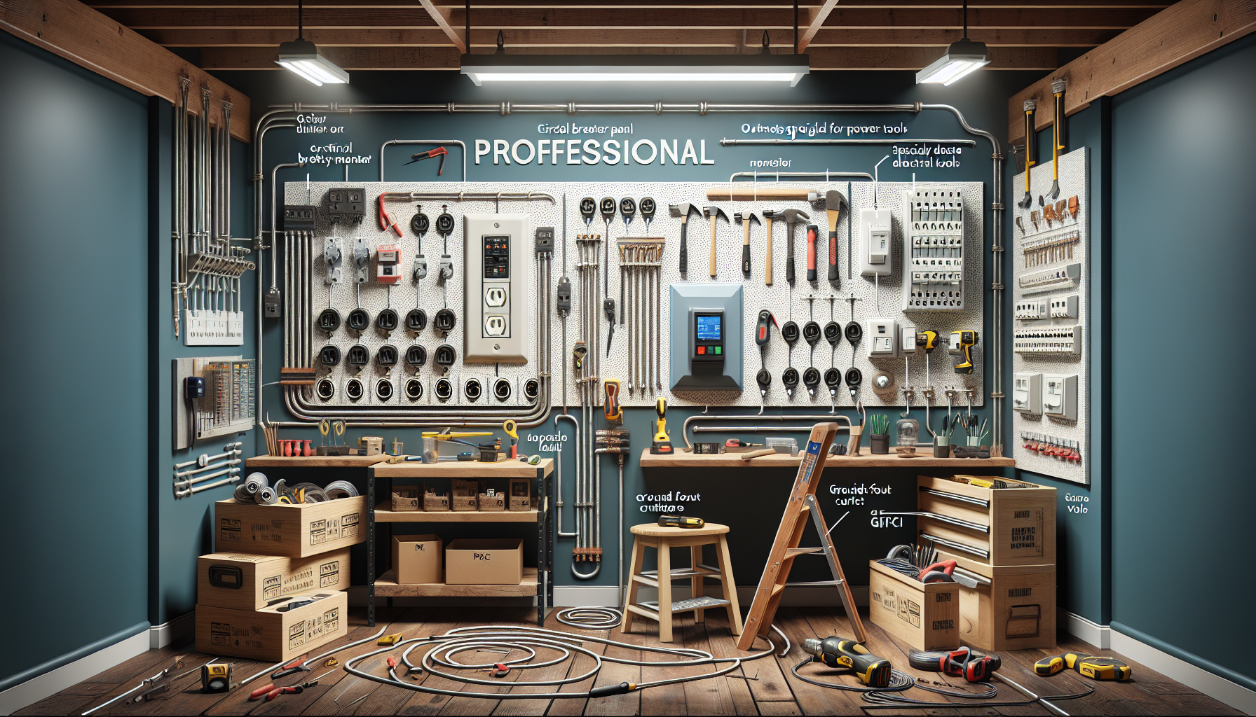 Workshop electrical setup and circuits repair guide
