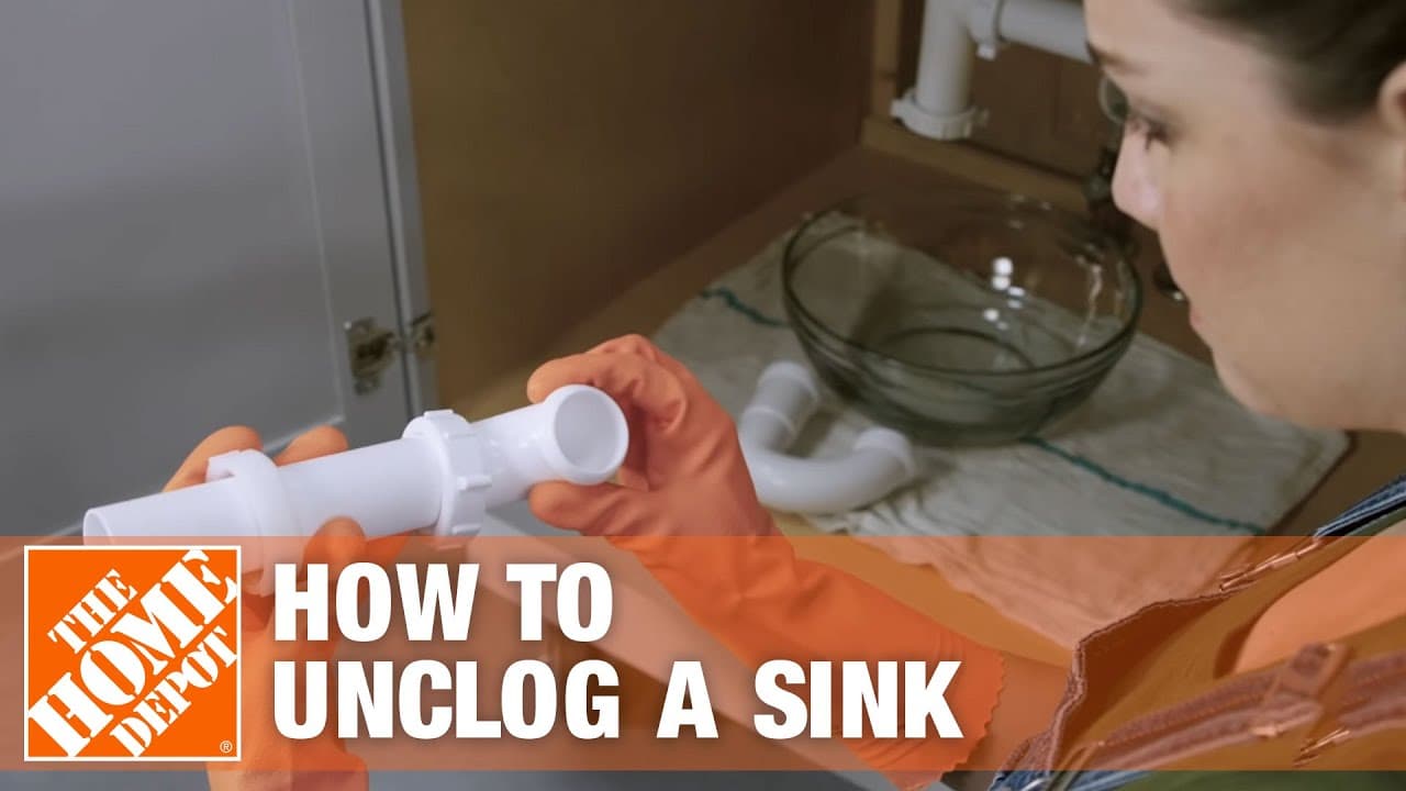 How to Unclog a Kitchen Sink video thumbnail